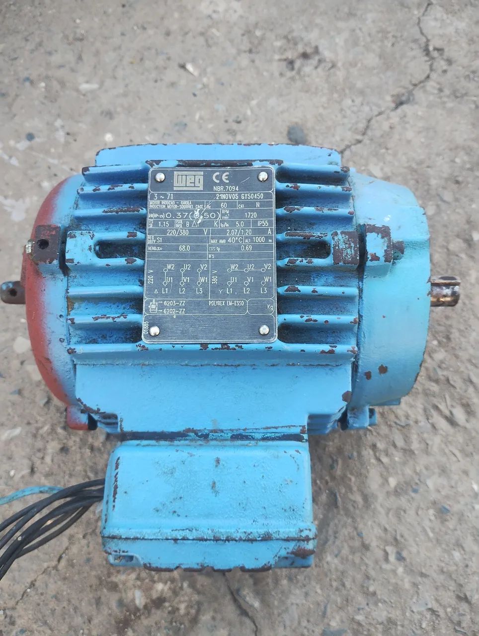 Motor elétrico Weg trifásico funcionando perfeitamente  - Foto 5