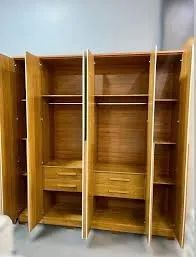 Guarda-Roupa Casal Grande Ripado Bege - Foto 2