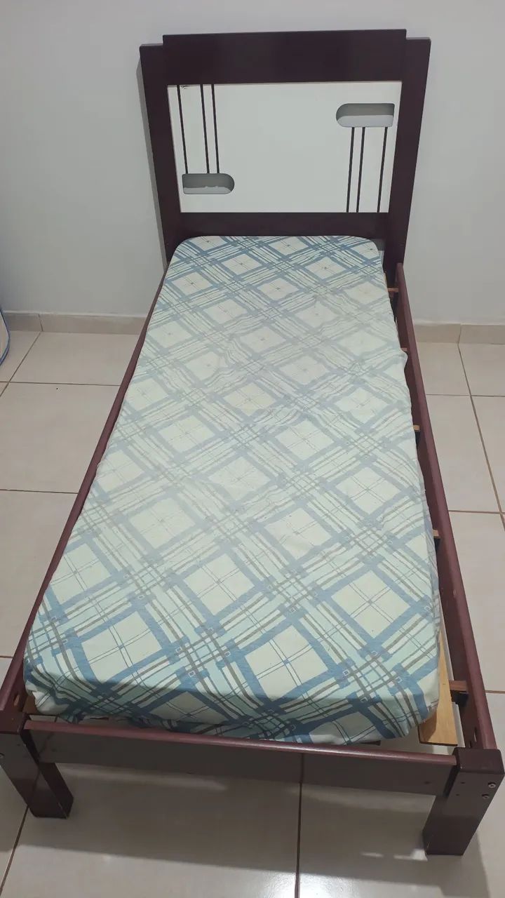 Cama de solteiro + colchão  - Foto 2