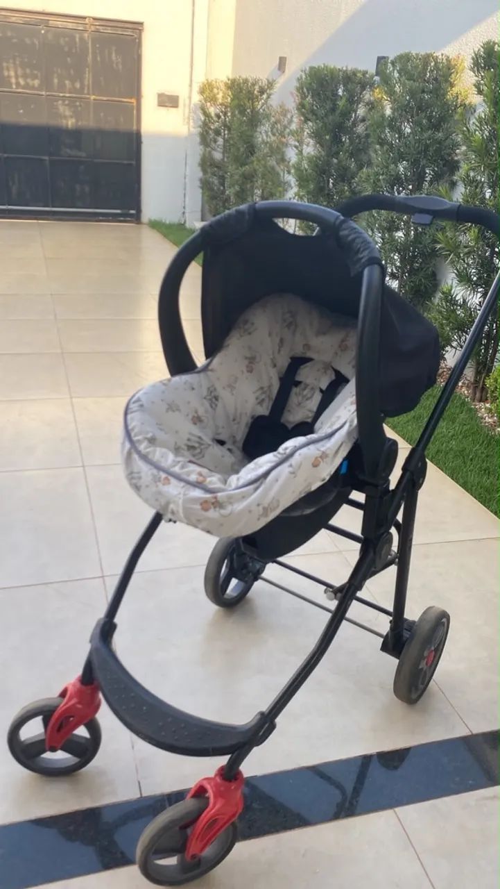 Carrinho de bebê + bebê conforto + base para carros  - Foto 2