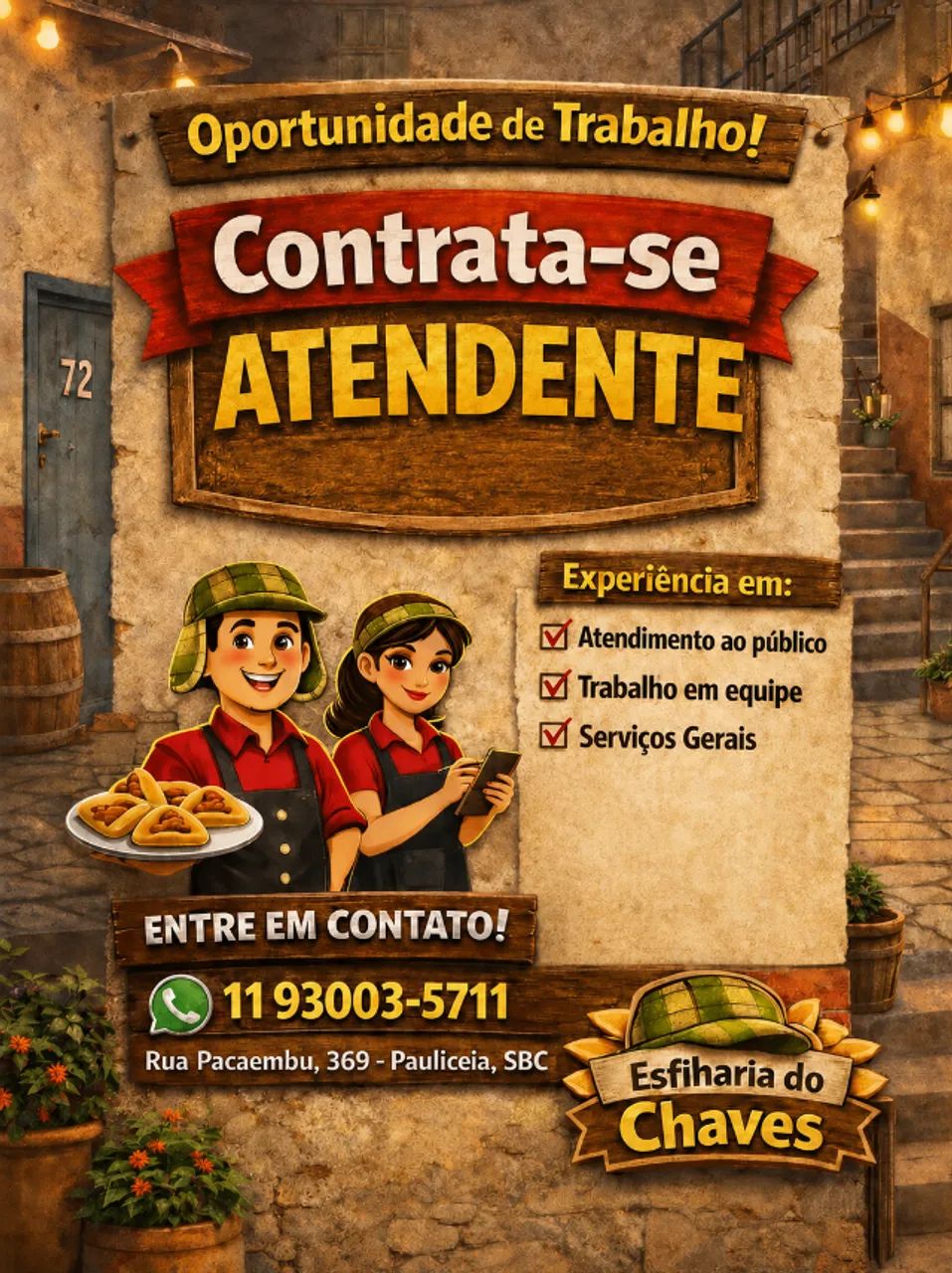 Início imediato!