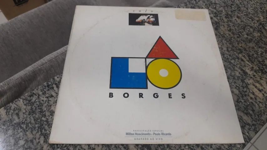 LP Lô Borges -Solo  Ao Vivo - 1986