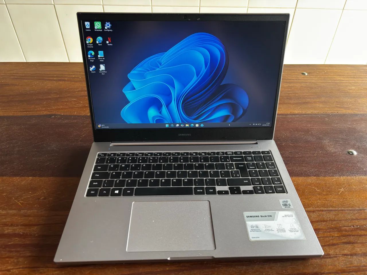 Notebook Samsung Book E30 SSD 256GB 