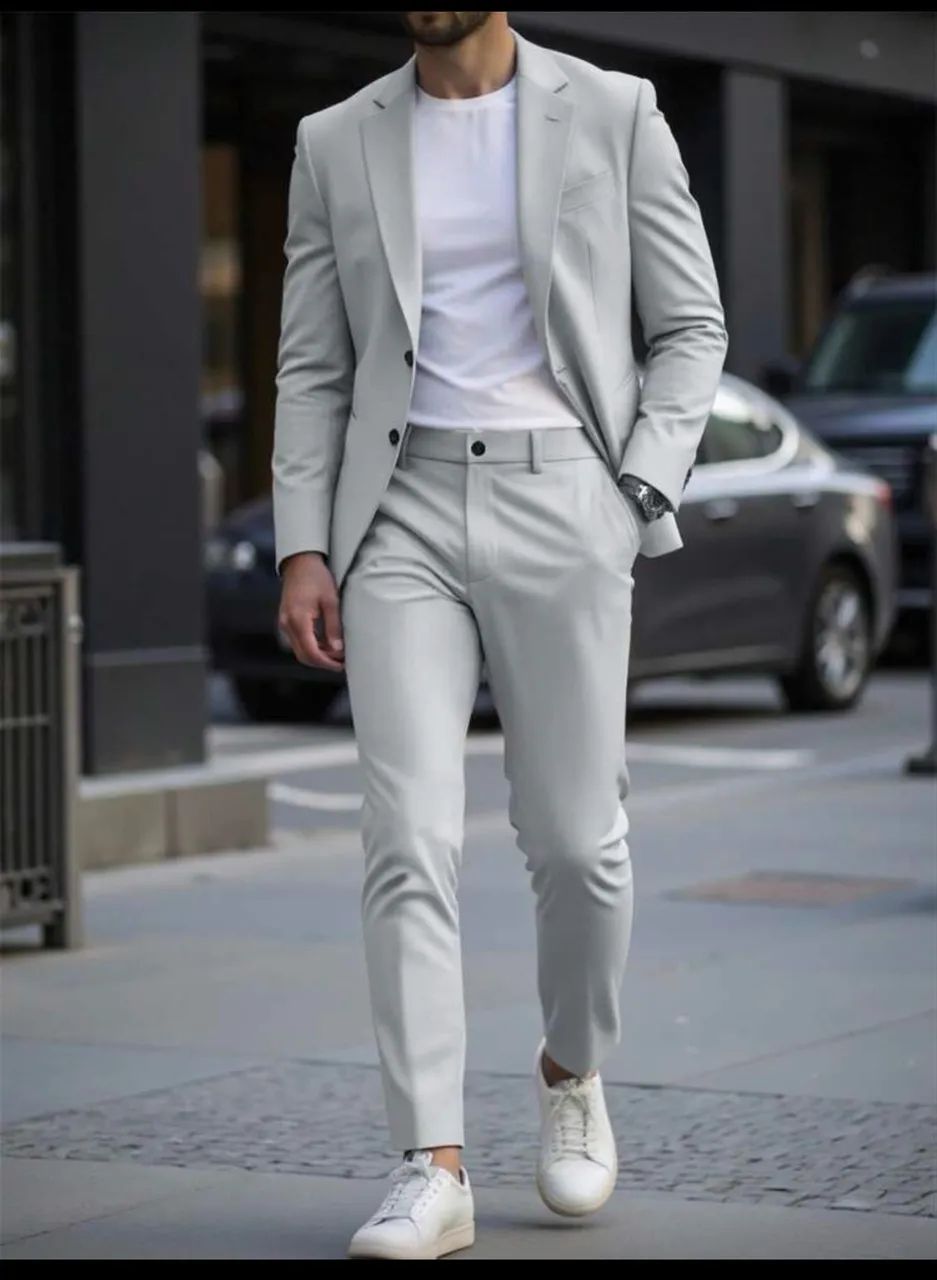 Terno cinza claro  - Foto 3