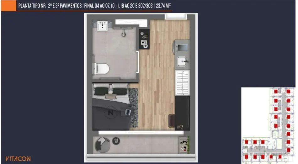 ON DOMINGOS DE MORAIS - APARTAMENTOS - Foto 7