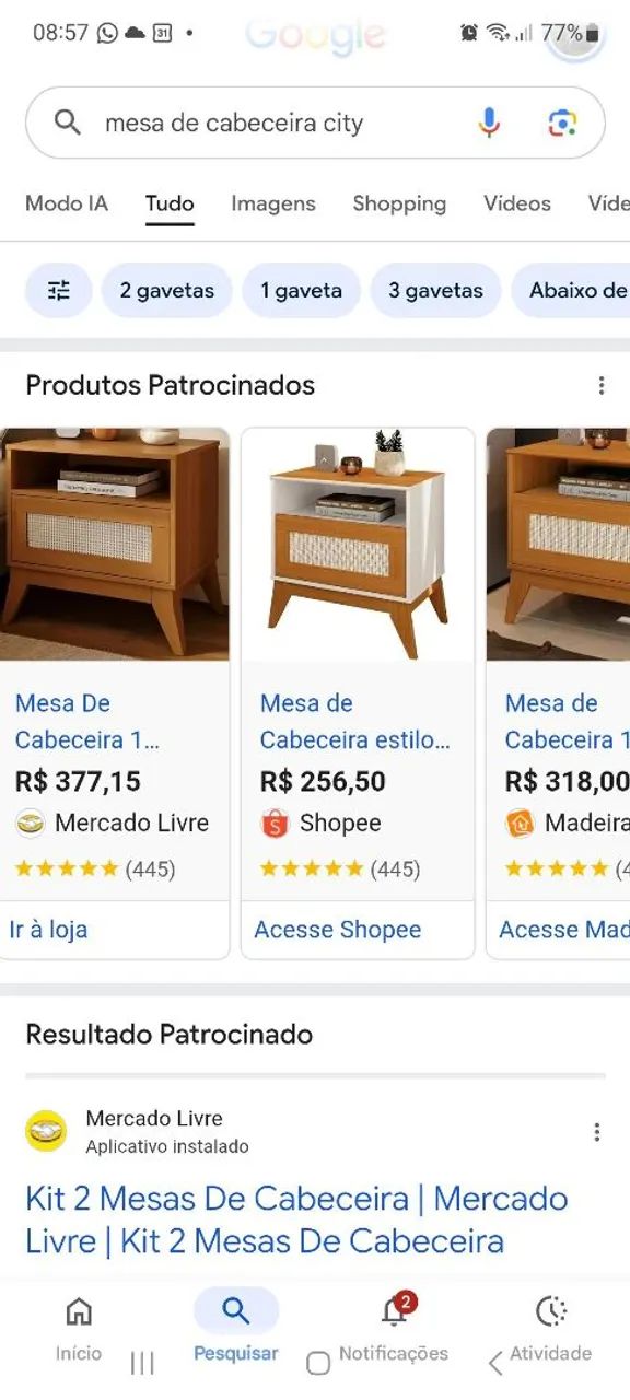 2 Mesas de cabeceira City - Foto 5
