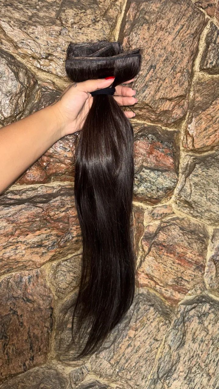 Mega hair cabelo humano 55/60cm 206g - Foto 2