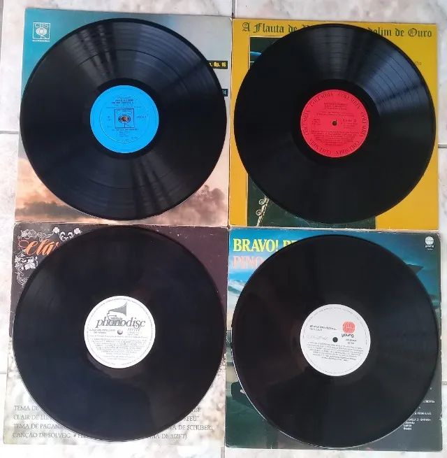 Bravo!/Clássicos Populares/Schumann/Revendo o Passado-4 LPs(pacote) - Foto 4