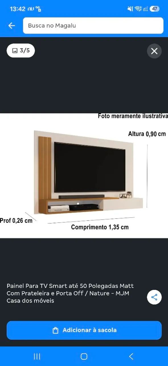 Painel para TV Smart até 50 polegadas