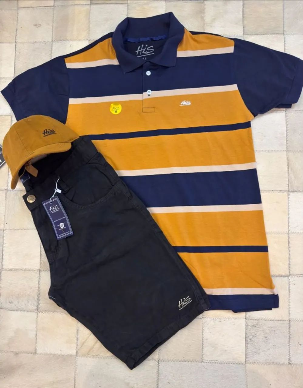 Camisa polo listrada 