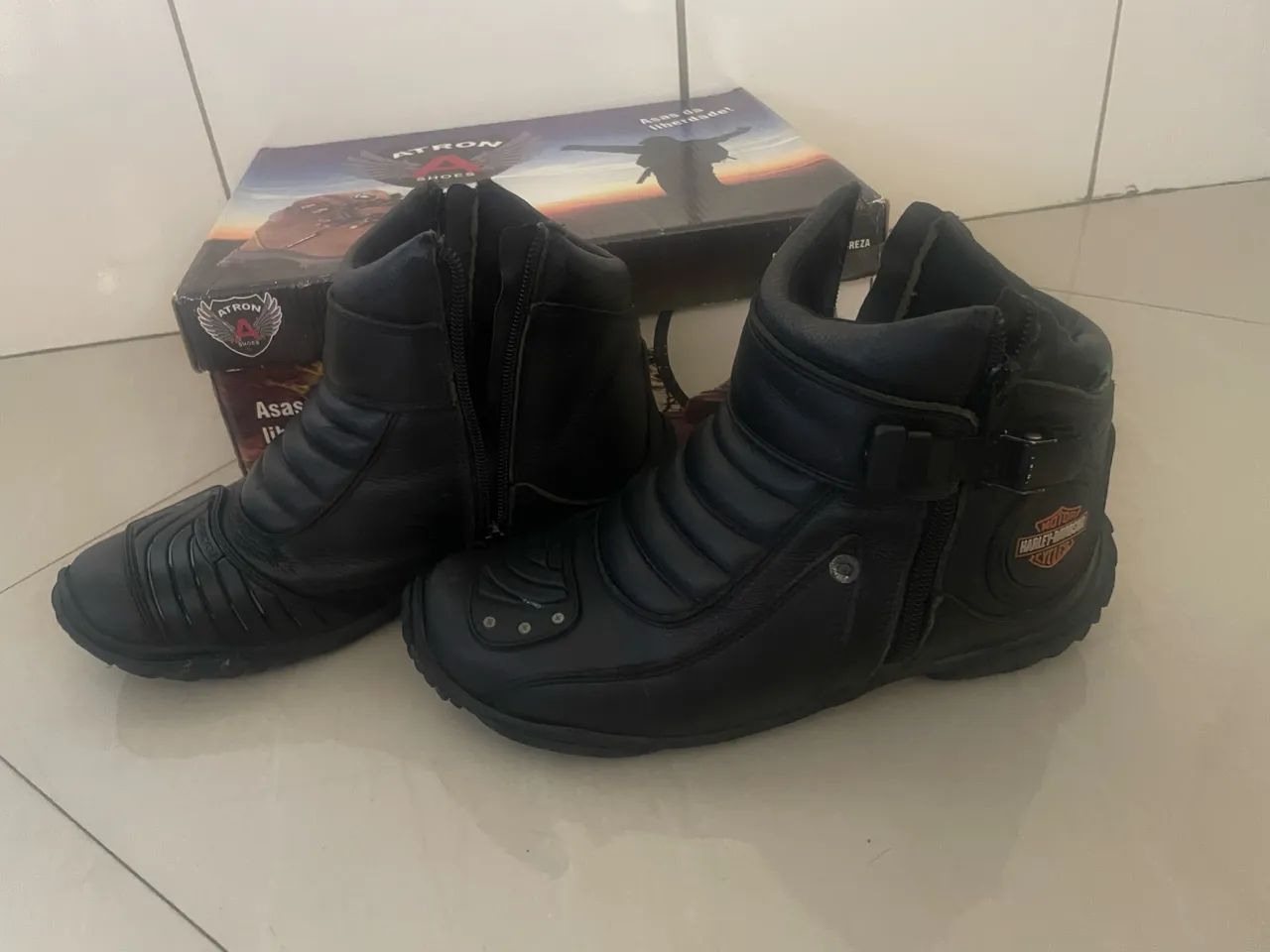 Bota ATRON Couro Harley Davidson  - Foto 3
