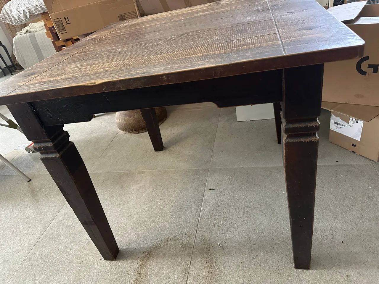 Mesa alemã em madeira maciça e extensível  - Foto 3