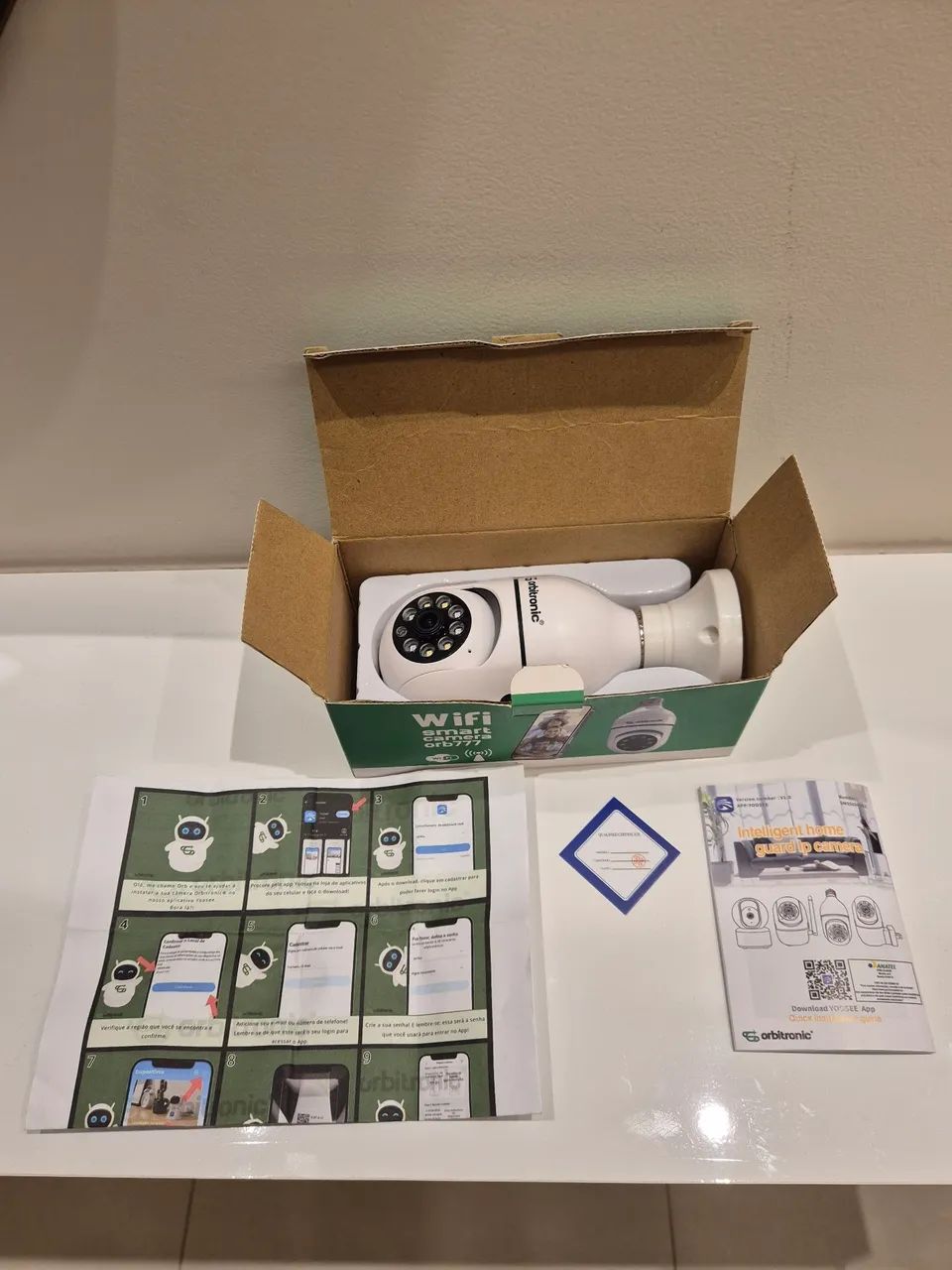 Câmera de segurança panorâmica wifi com rastreio de movimento - Foto 5