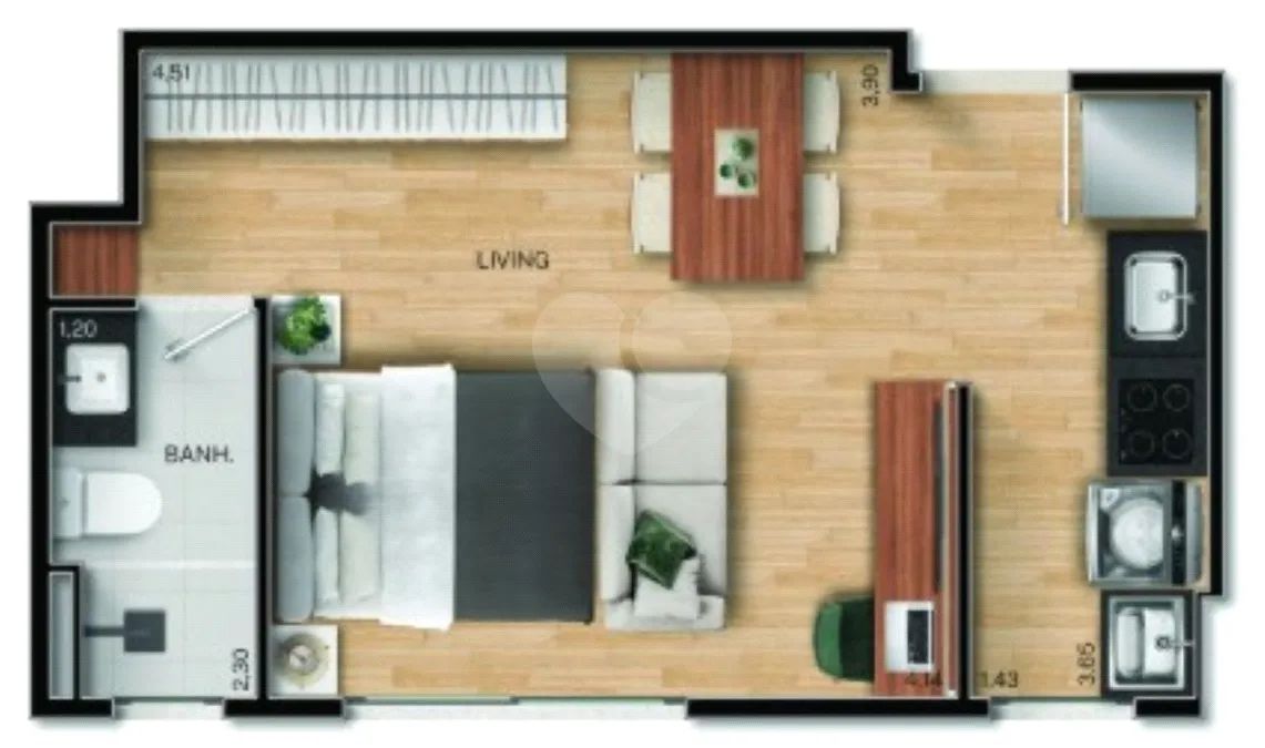 Studio com 1 quartos à venda em Praia do canto - ES - Foto 3