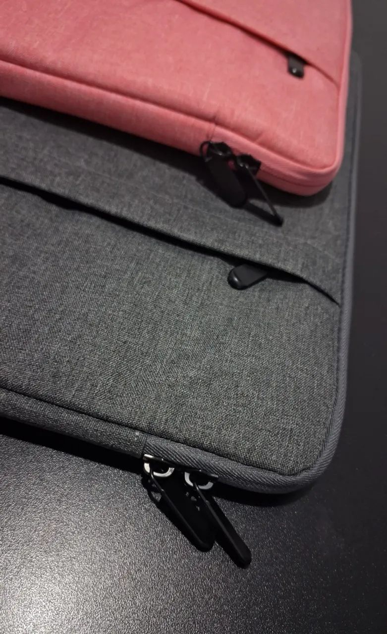 Capa de Notebook Resistente com Zíper e Bolso, para Notebook de até 16" (Cor Cinza Mescla) - Foto 3