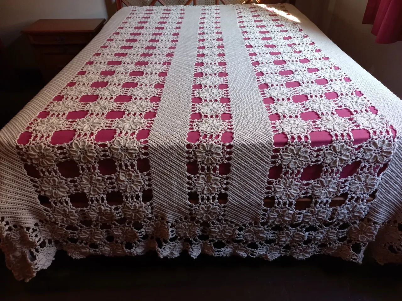 COLCHA artesanal em croche - Foto 2