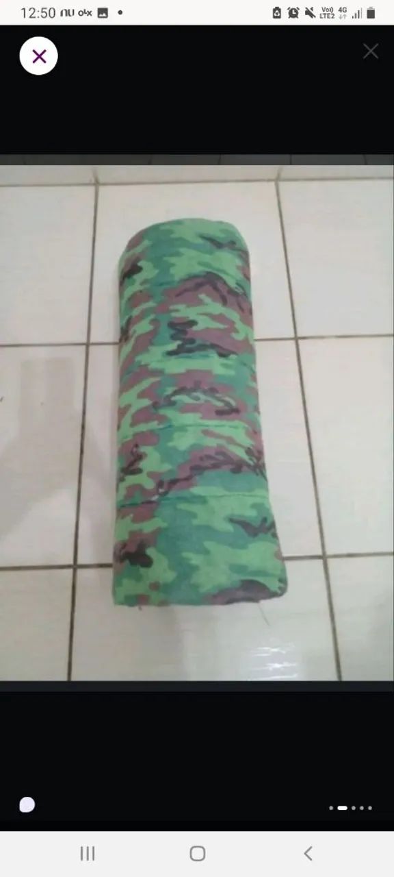 Colchão de solteiro para barraca camuflado  - Foto 2
