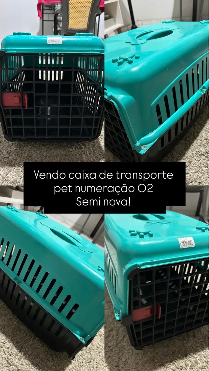 caixa de transporte pet tamanho 02 