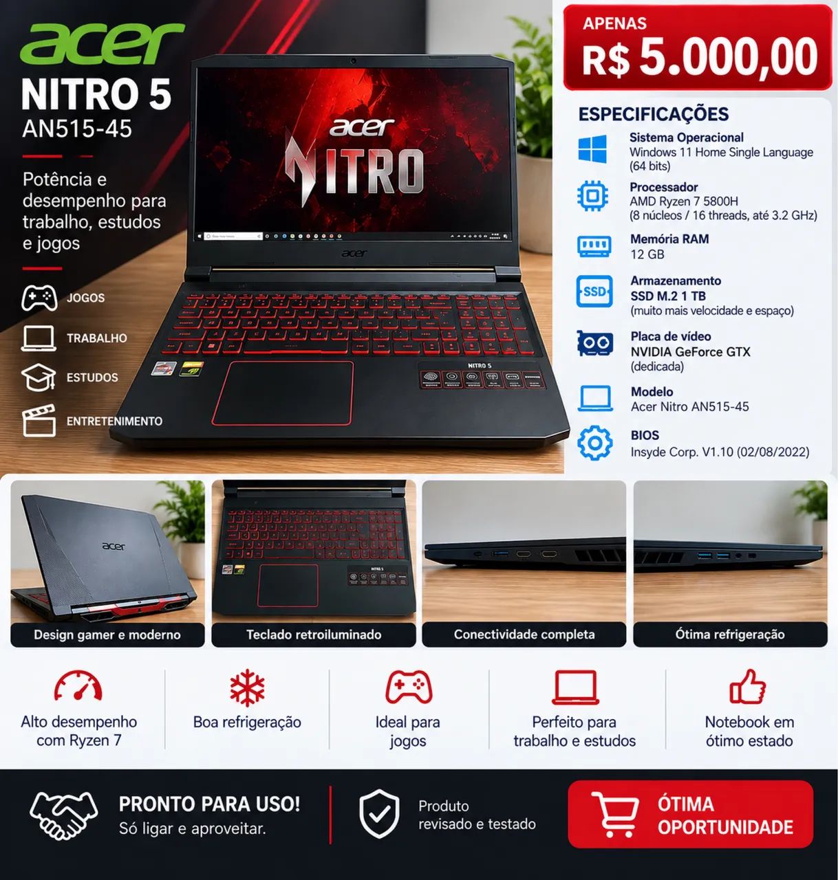 Notebook Acer Nitro 5