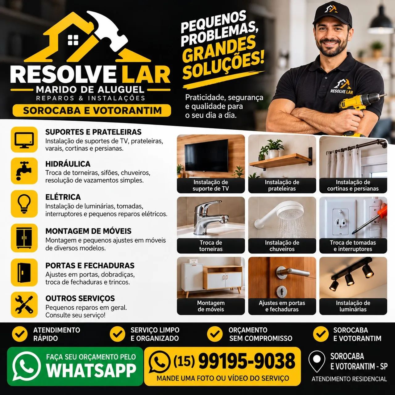 Marido de Aluguel | Pequenos Reparos e Instalações
