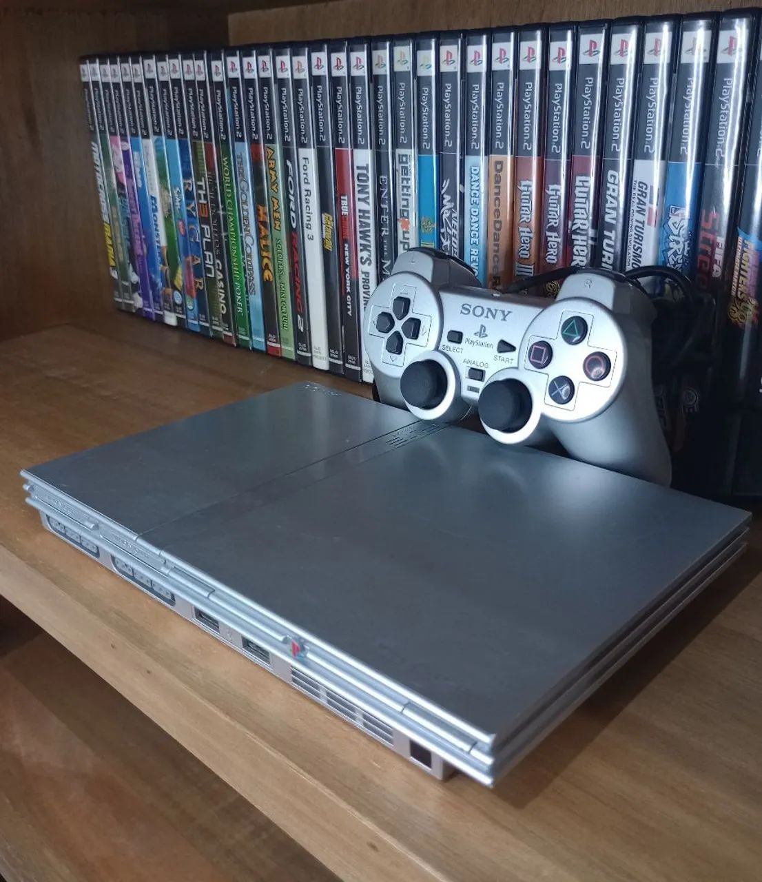 Playstation 2 Slim Prata - Foto 2