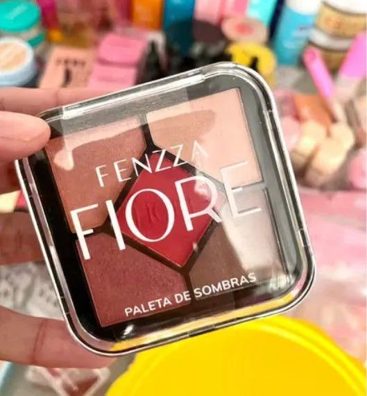 Paleta de Sombras Fiore  Fenzza 5 cores