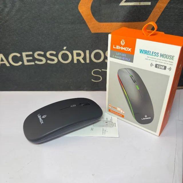 Mouse Sem Fio a bateria - Recarregável - Wireless USB - Foto 3