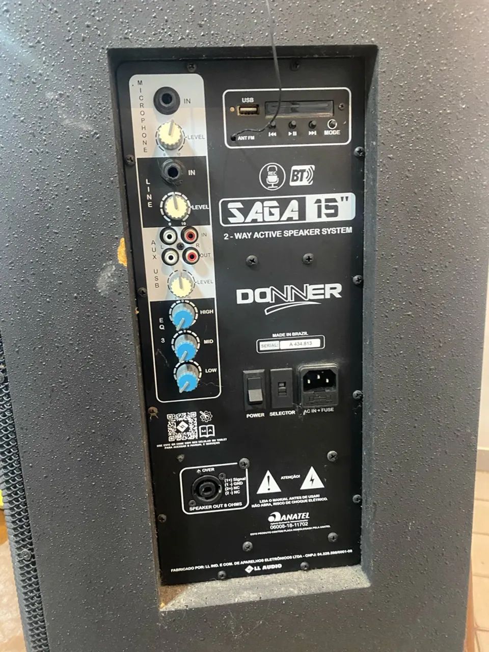 SOM APLIFICADO COM MICROFONE 