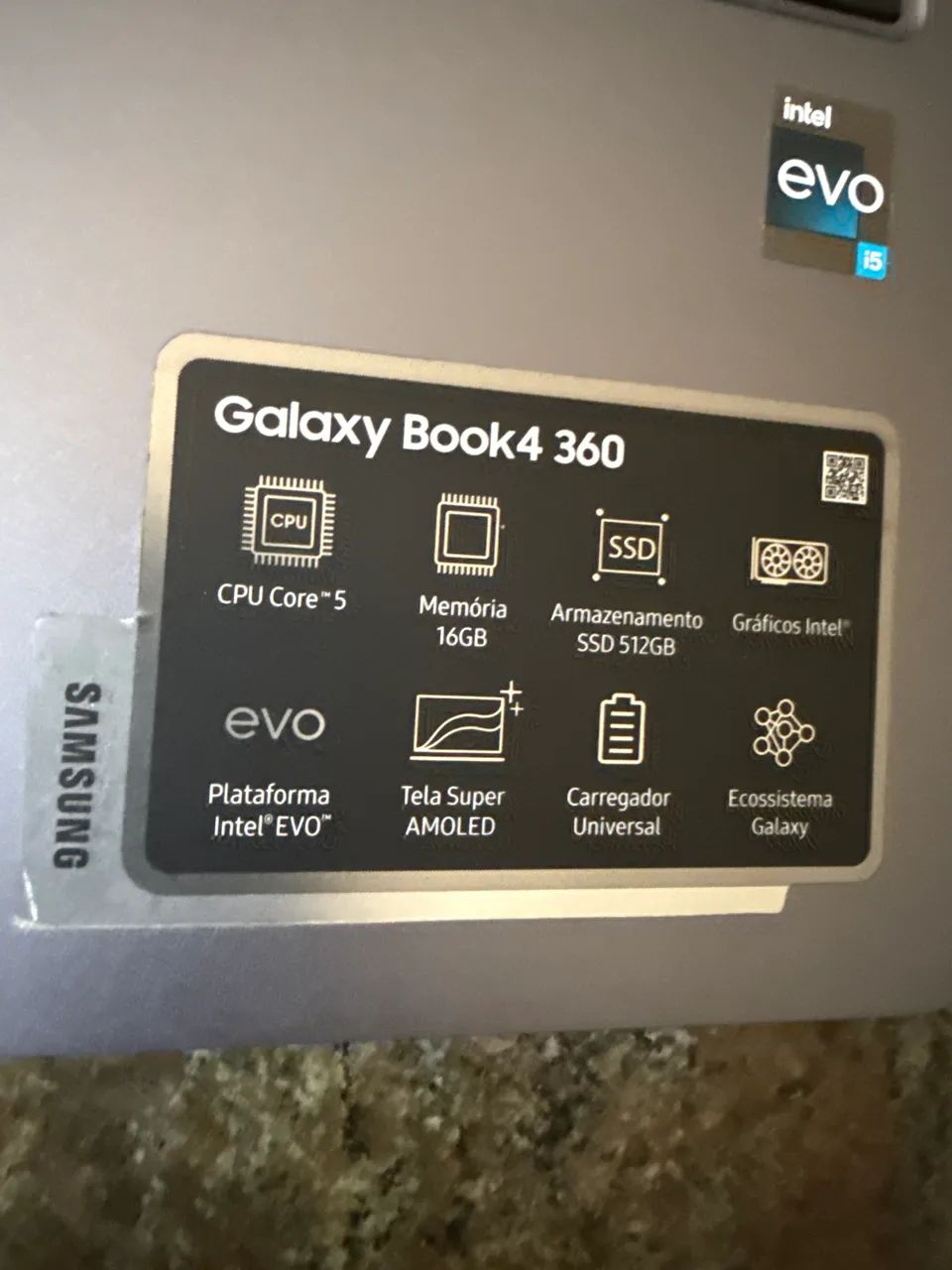 Notebook Samsung Galaxy Book4 360 i5 16gb RAM  - Foto 3