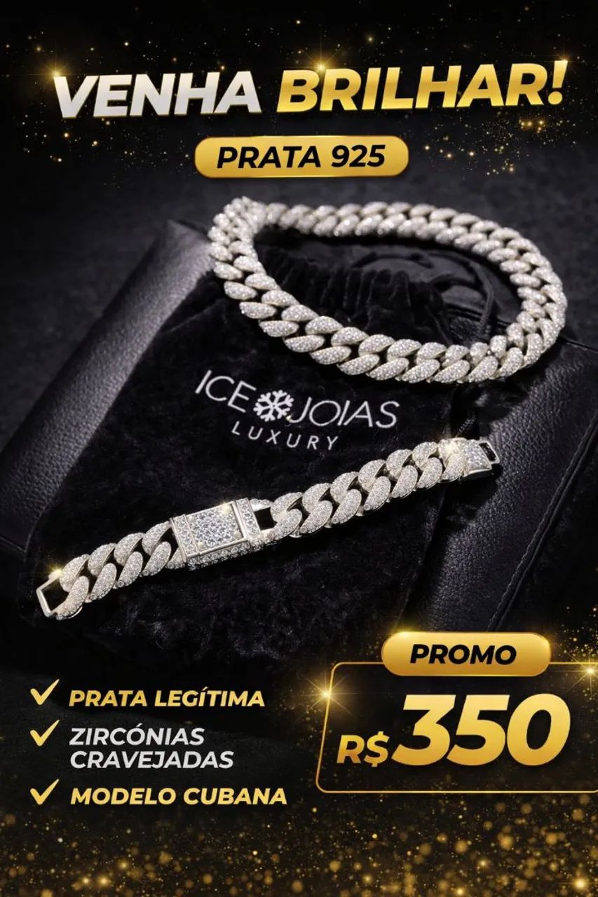 Corrente cravejada 