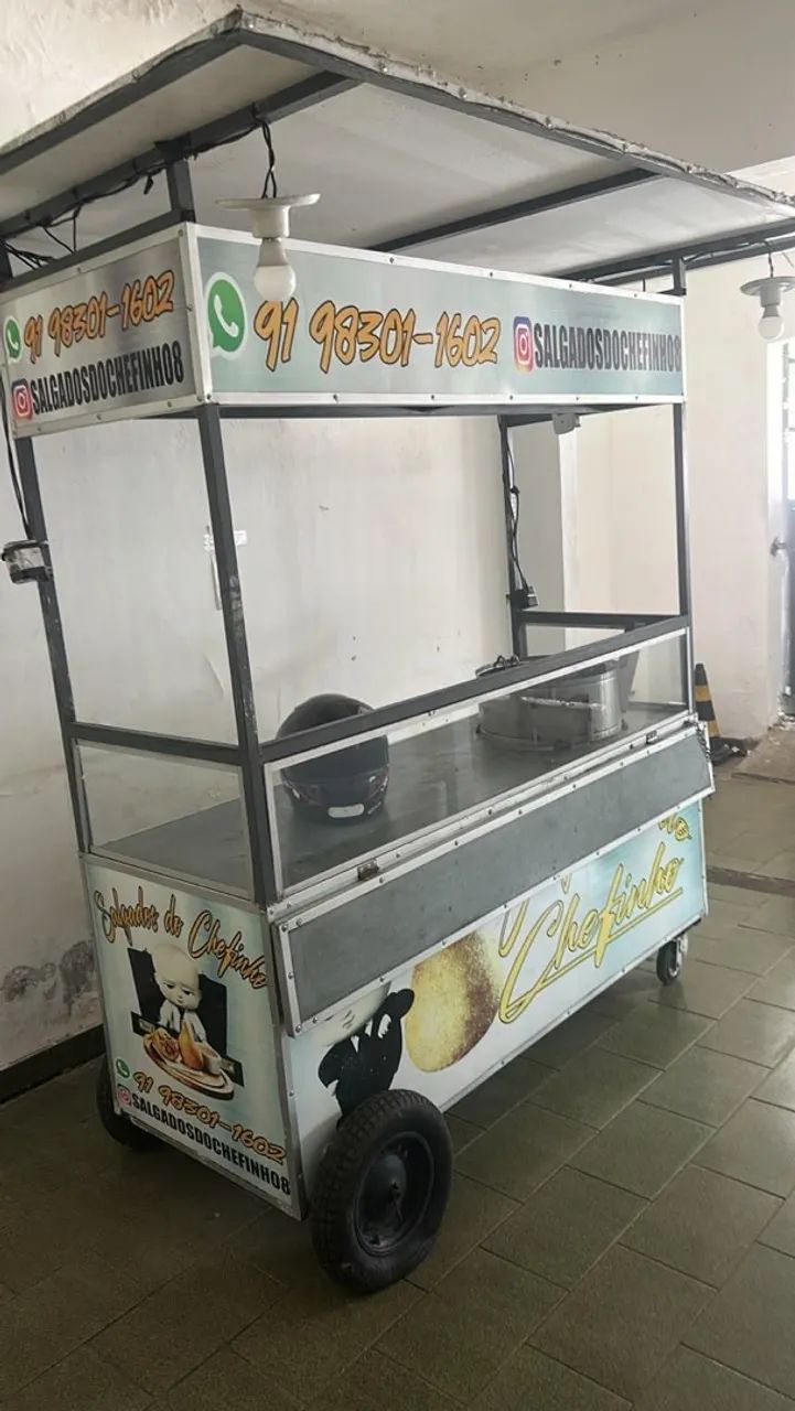Carrinho de lanches usado