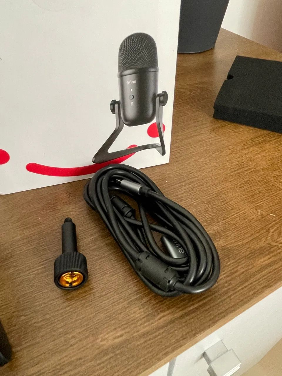 Microfone Fifine K678 USB Profissional | Excelente Estado | Podcast, Stream e Home Office - Foto 2