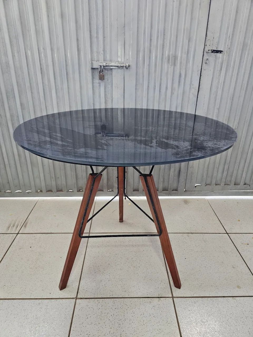 Mesa de Vidro Redonda