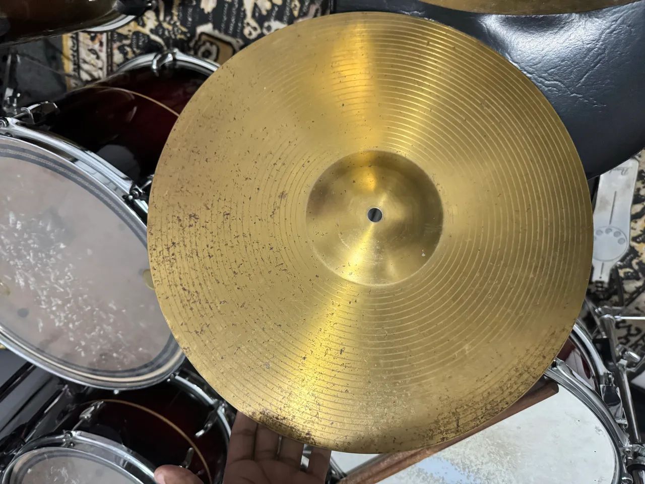 Conjunto de pratos de bateria - Foto 4