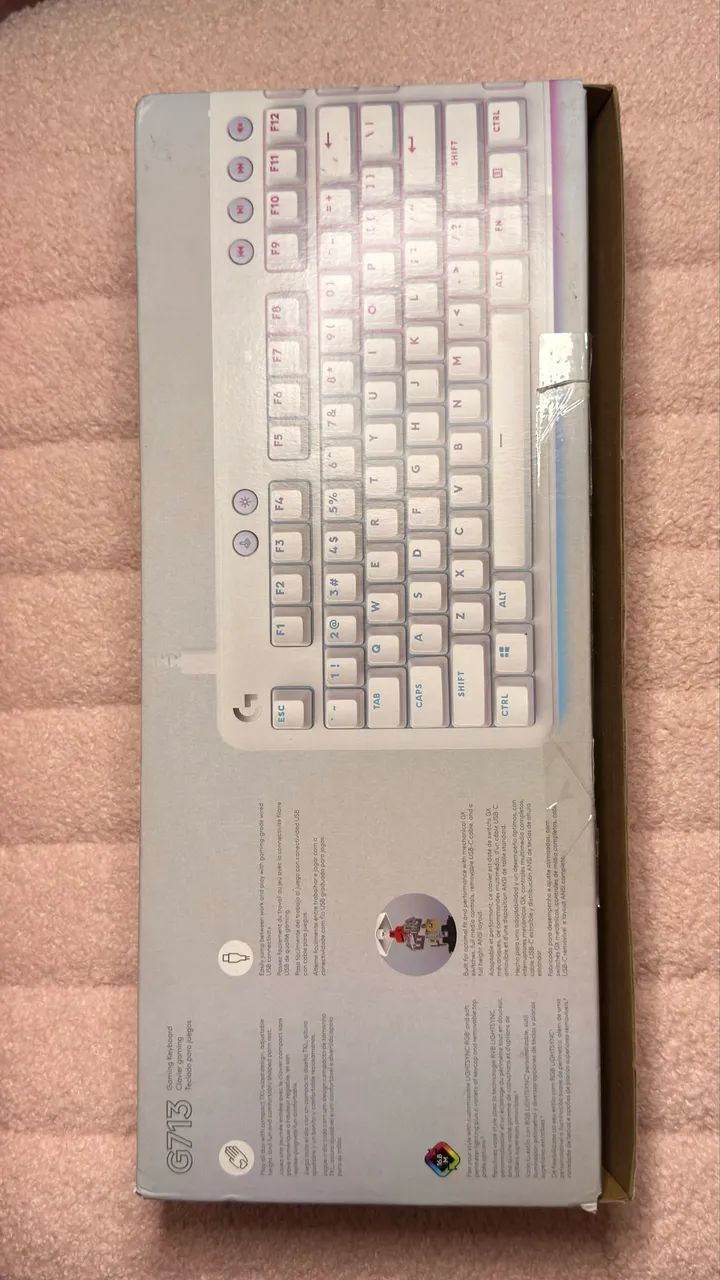 Teclado Gamer Aurora Logitech G713 switch red linear - Foto 4