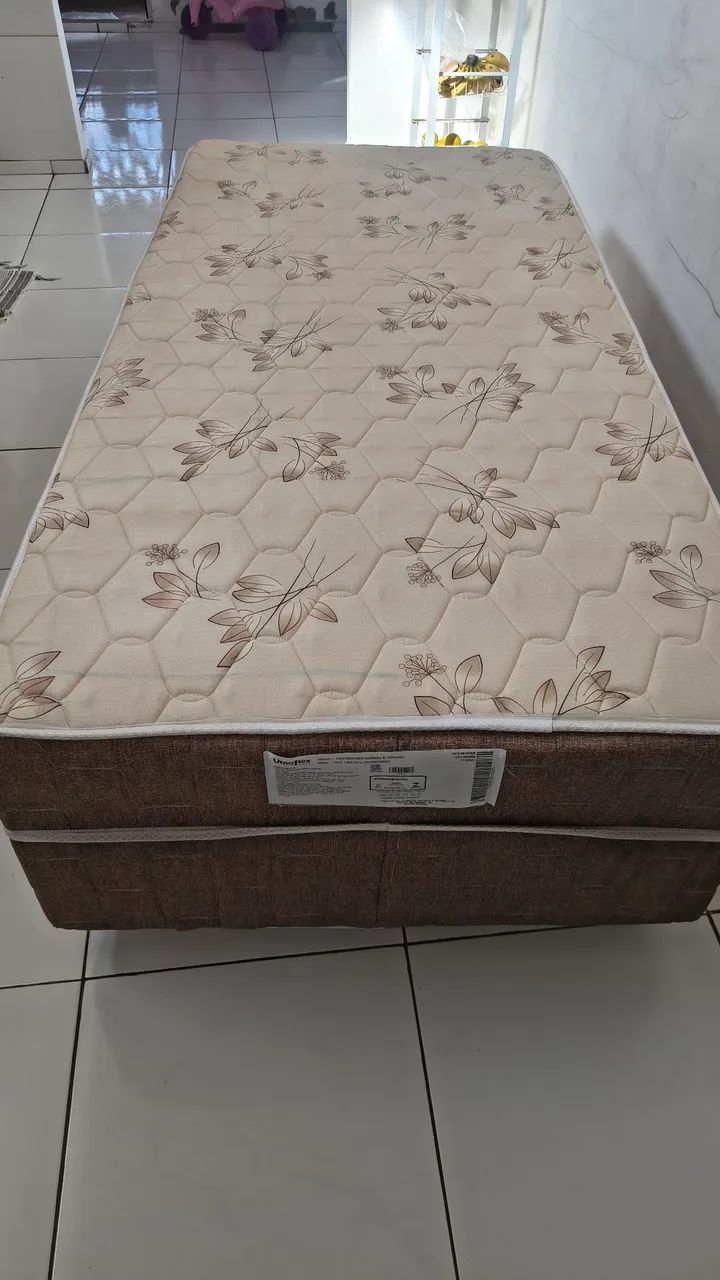 Cama box solteiro molas ensacadas 