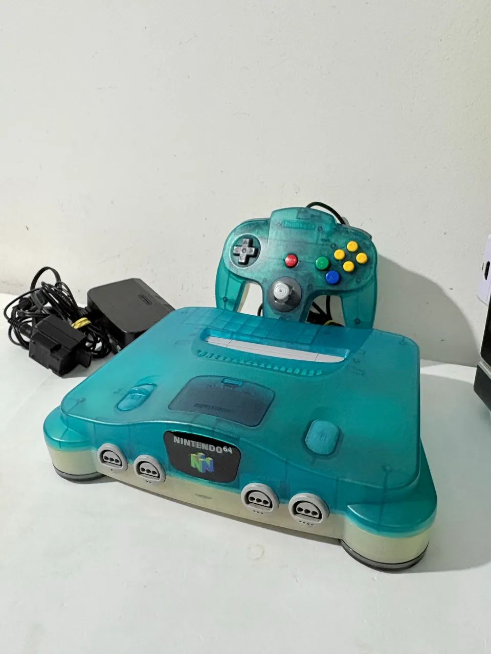 Console nintendo 64 clear blue ice - Foto 4