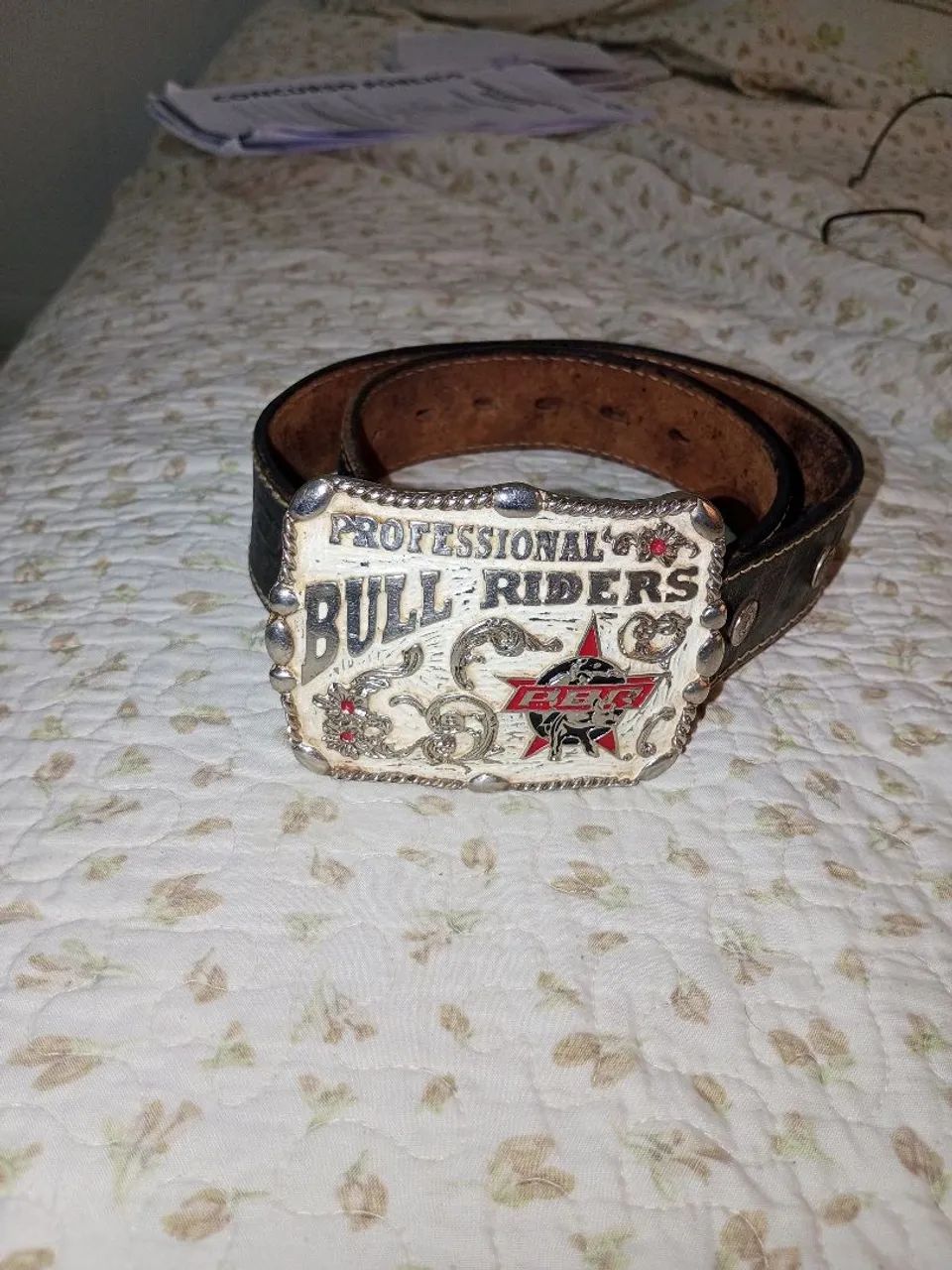 Bota costurada e resistente marca Lost country e cinto com conjunto de 3 fivelas tamanho M - Foto 2