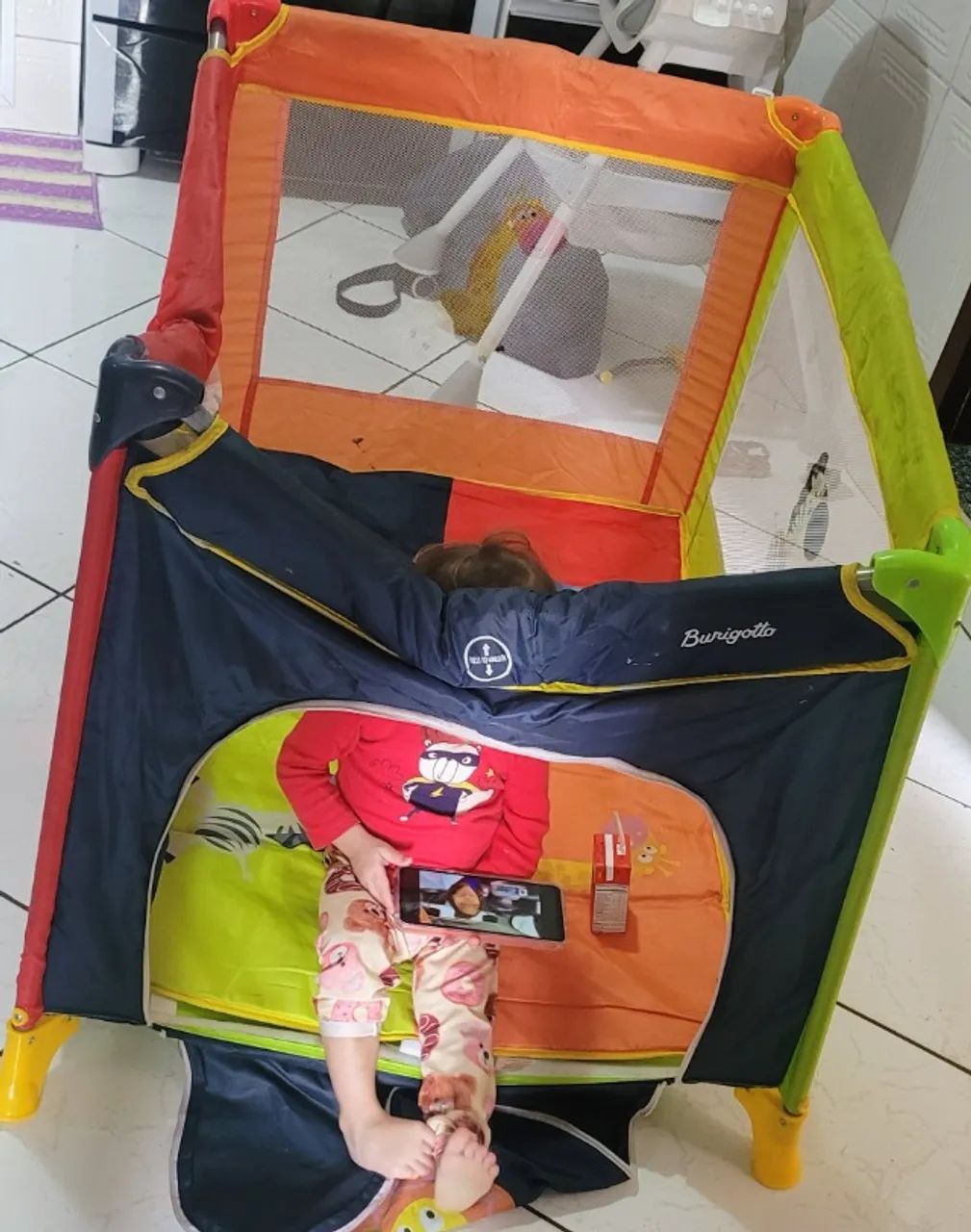 Berço branco e cerdadinho infantil  - Foto 3