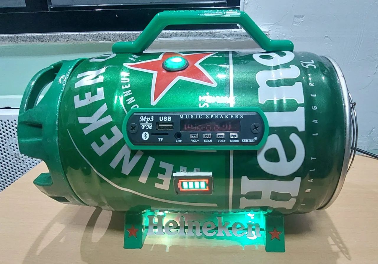 CAIXA DE SOM BARRIL HEINEKEN  - Foto 3