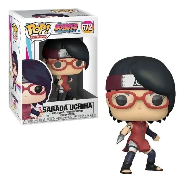 Compatível Original Funko Pop Boruto - Naruto Next Generation: Sarada Uchiha 672 - Foto 2