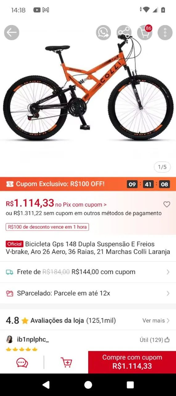 Bike aro 26 colli GPS  - Foto 2