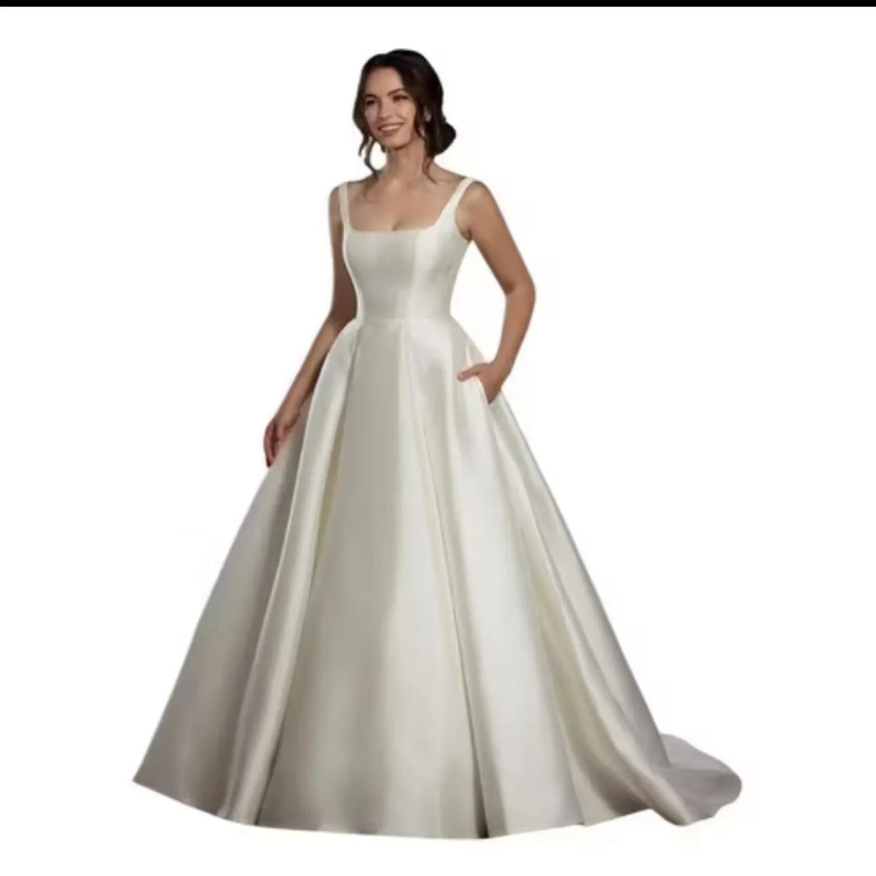 Vendo vestido de noiva cetim 