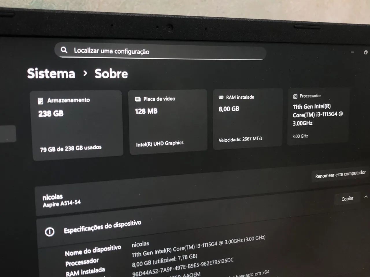 NOTEBOOK ACER ( NOVO ) - Foto 3