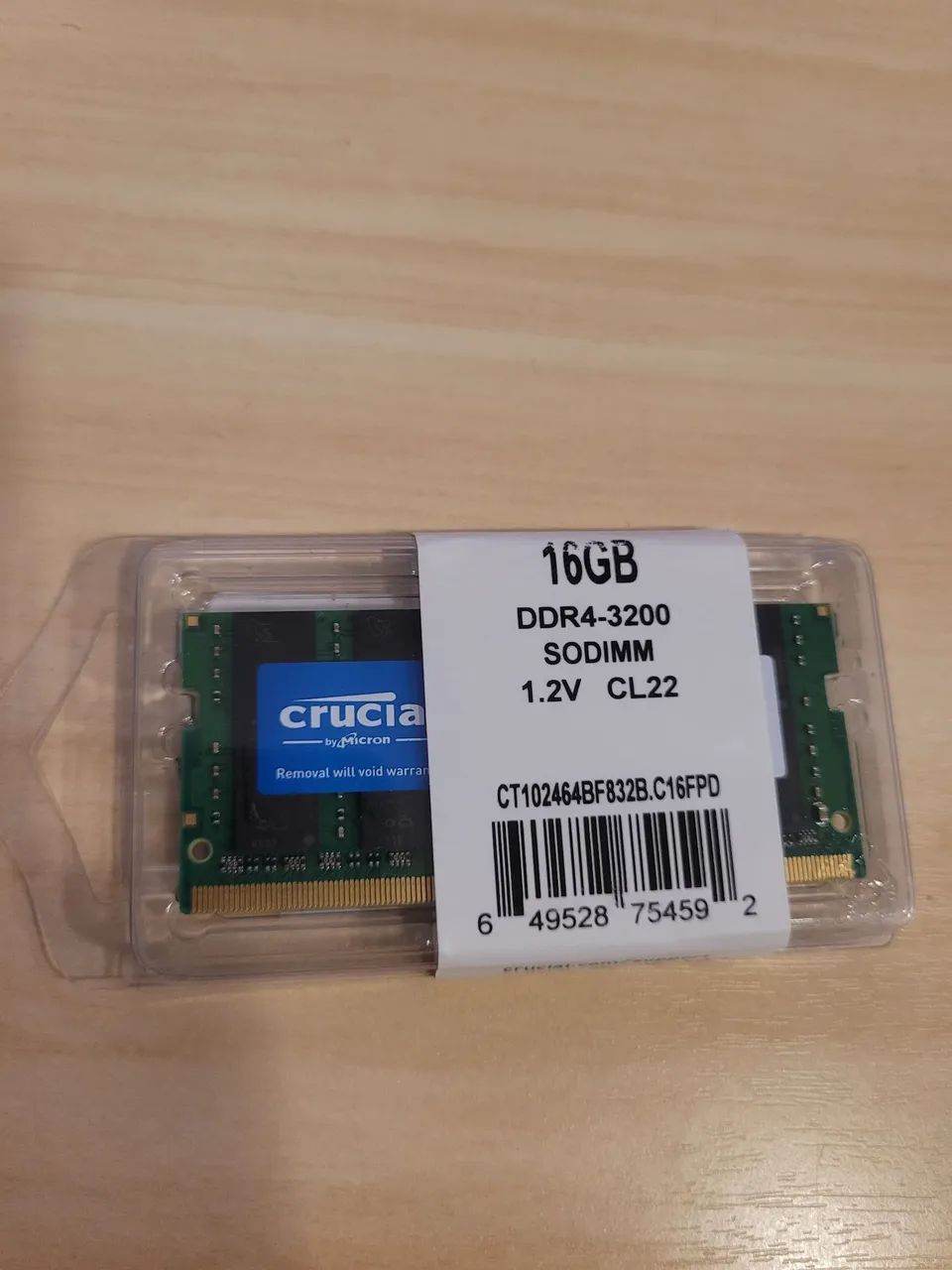 Memoria Crucial P/ Notebook 