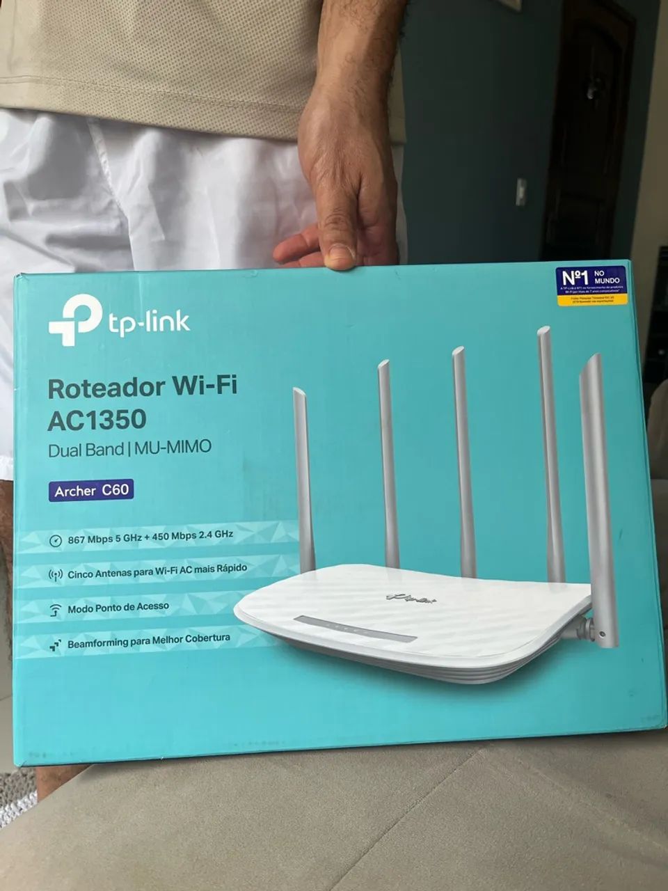 Roteador Wi-Fi AC1350 - ótimo estado  - Foto 4