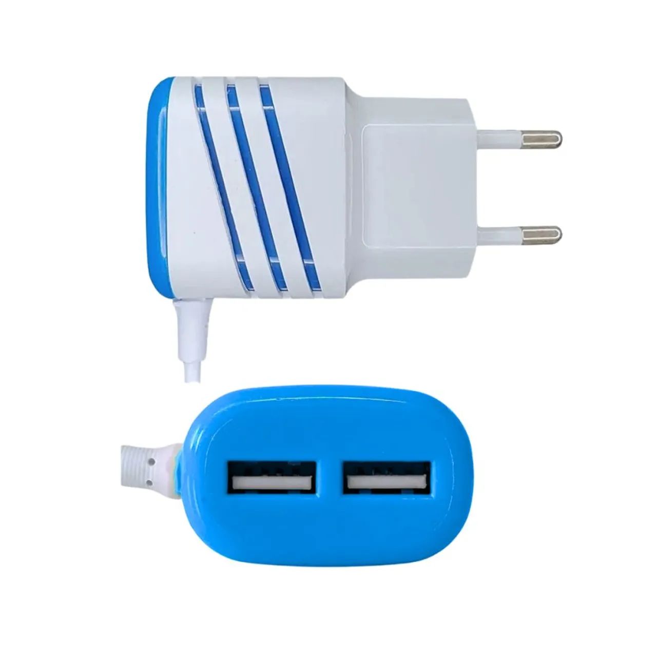 Carregador TIPO-C com 02 Portas USB 5.1A Cabo Fixo e Luz de Led - Foto 3