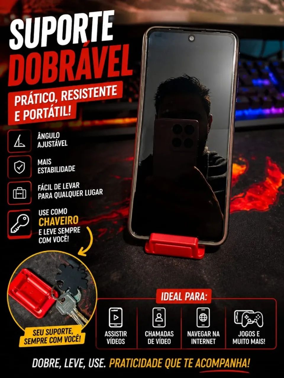 Suporte para Celular Personalizado em Impressão 3D