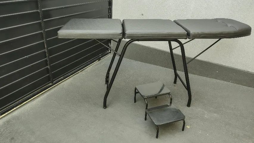 Maca 3 posiçoes com mocho e escada + carrinho auxiliar  - Foto 4