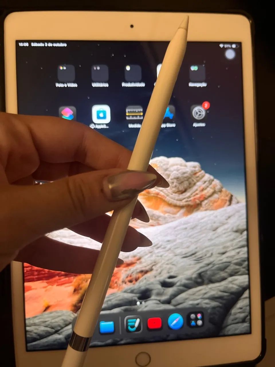 iPad 8 geração + Apple Pencil 1 geração  - Foto 4